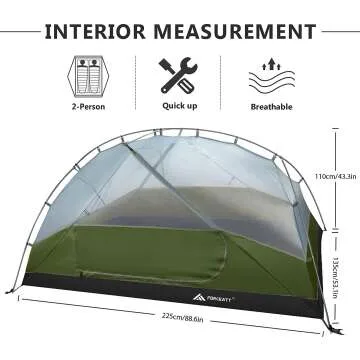 Forceatt Ultralight Waterproof Camping Tent for 2-3