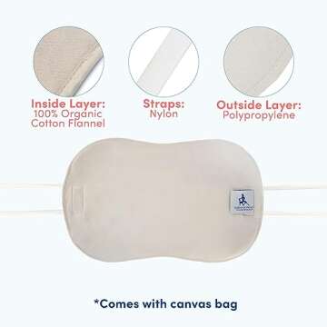 Men's Castor Oil Pack for Liver (Compress) by Queen of the Thrones - Less Mess, Reusable, Comfort Sleep Fit - Organic Cotton Flannel & Soft Ties (Castor Oil Sold Separately)