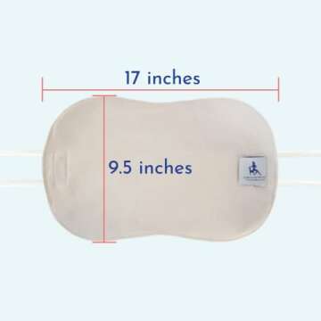 Men's Castor Oil Pack for Liver (Compress) by Queen of the Thrones - Less Mess, Reusable, Comfort Sleep Fit - Organic Cotton Flannel & Soft Ties (Castor Oil Sold Separately)