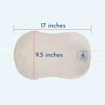 Men's Castor Oil Pack for Liver (Compress) by Queen of the Thrones - Less Mess, Reusable, Comfort Sleep Fit - Organic Cotton Flannel & Soft Ties (Castor Oil Sold Separately)