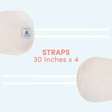 Men's Castor Oil Pack for Liver (Compress) by Queen of the Thrones - Less Mess, Reusable, Comfort Sleep Fit - Organic Cotton Flannel & Soft Ties (Castor Oil Sold Separately)