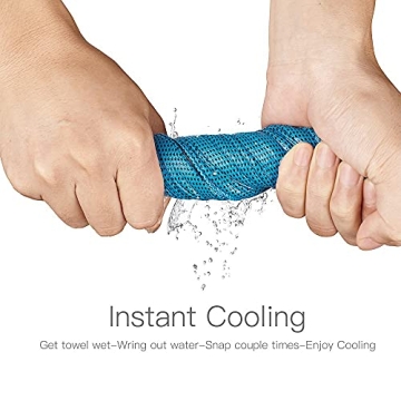 Cooling Towels for Sports and Travel - 4 Pack by DARUNAXY