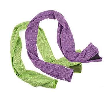 Cooling Towels for Sports and Travel - 4 Pack by DARUNAXY