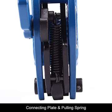 Amarite Vertical Plate Clamp, 4400lbs Steel Plate Lifting Clamp,2T，Jaw Opening up to 0.6 inch, for Lifting and Transporting