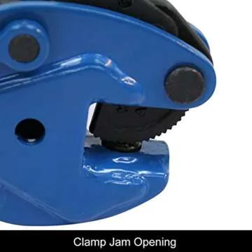 Amarite Vertical Plate Clamp, 4400lbs Steel Plate Lifting Clamp,2T，Jaw Opening up to 0.6 inch, for Lifting and Transporting