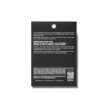 e.l.f. Primer-infused Bronzer, Long-Wear, Matte, Bold, Lightweight, Blends Easily, Contours Cheeks, Forever Sun Kissed, All-Day Wear, 0.35 Oz