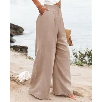 Angerella High Waisted Wide Leg Pants for Women