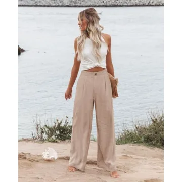 Angerella High Waisted Wide Leg Pants for Women