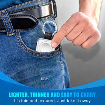 HUOTO Portable Wireless Charger for Apple Watch, iWatch Charger 1400mAh Smart Keychain Power Bank,Portable Magnetic iWatch Charger for Apple Watch Series 9/8/7/6/SE/5/4/3/2/1/UItra/UItra 2