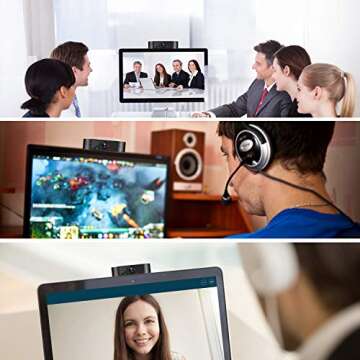 1080P USB Webcam for Clear Video Calling and Streaming