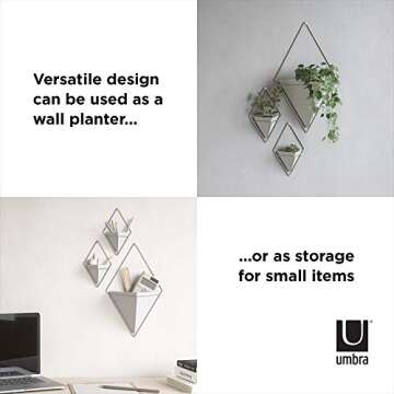 Umbra Trigg Wall Planter - Stylish Succulent Holder