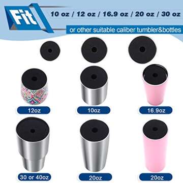 Honoson Cup Turner Foam Inserts for PVC Pipes - 6 Pack