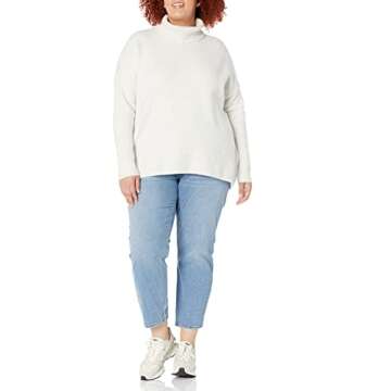 Daily Ritual Cozy Oversized Boucle Turtleneck Sweater