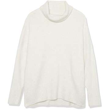 Daily Ritual Cozy Oversized Boucle Turtleneck Sweater