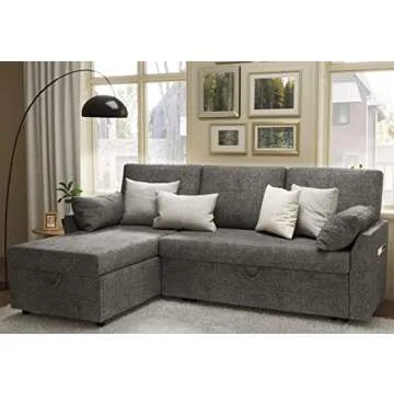 PaPaJet Versatile Sofa Bed with Storage - Stylish & Comfortable