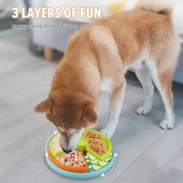 Atdoall Slow Feeder Dog Bowl for Interactive Mealtimes