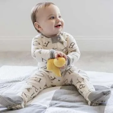 Organic Cotton Zip-Front Baby Pajamas for Boys