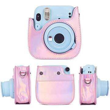 Phetium Instant mini 12 Camera Protective Case Compatible with Instax Mini 12 11,PU Leather Bag with...