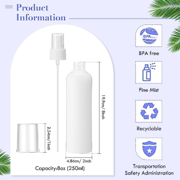 Eccliy 32 Pcs Fine Mist Spray Bottles - Durable & Stylish