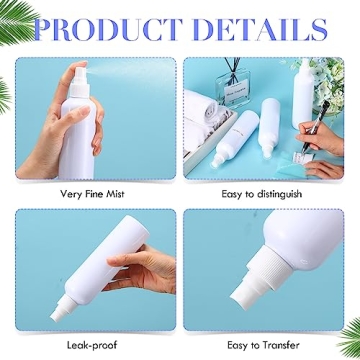 Eccliy 32 Pcs Fine Mist Spray Bottles - Durable & Stylish