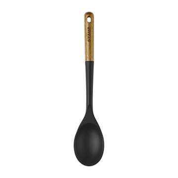 STAUB Serving Spoon - Durable Silicone & Acacia Wood Handle