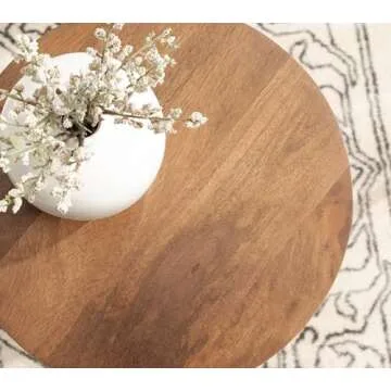 Jakob Vintage Round Side Table - Premium Mango Wood Design