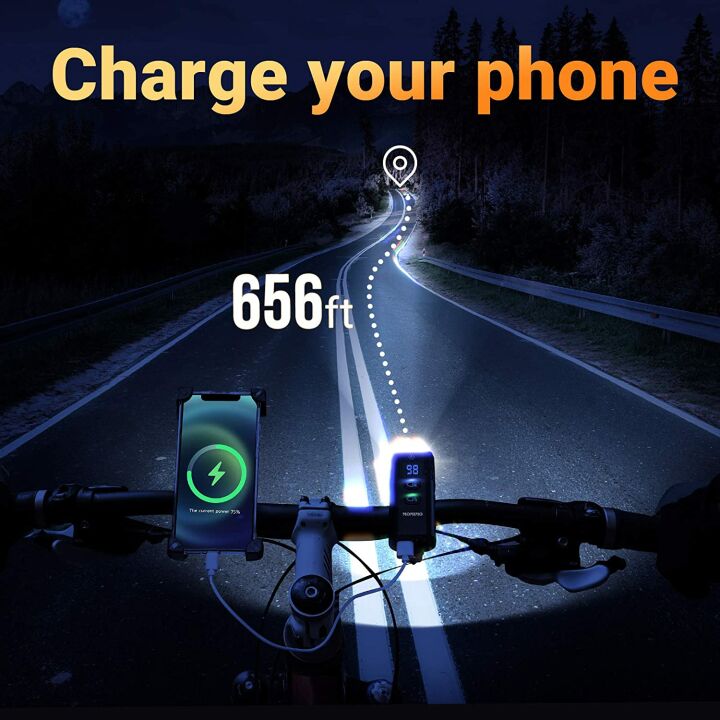 Bright USB Bike Light, 10000 Lumens, Waterproof