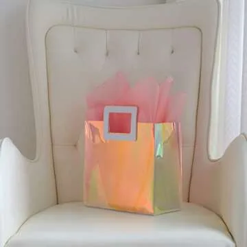 VUOJUR Holographic Small Gift Bag for All Occasions