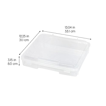 IRIS USA Clear Board Game Organizer Storage Cases 6-Pack