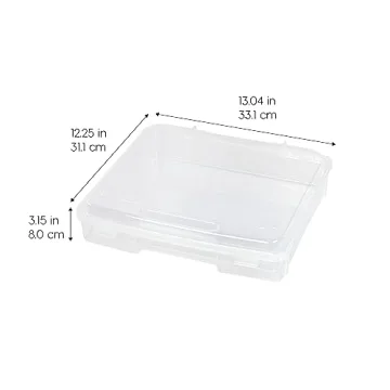 IRIS USA Clear Board Game Organizer Storage Cases 6-Pack