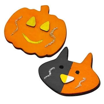 JOYIN Halloween Craft Wooden Magnet Creativity Kit for Kids