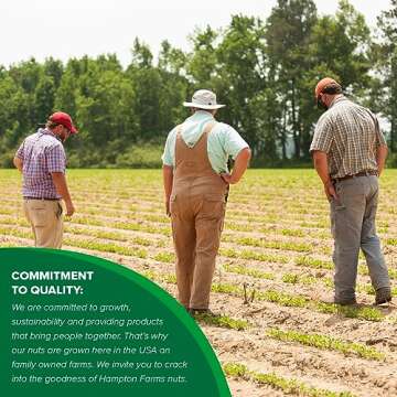 Hampton Farms - USA Grown All-Natural - Fancy Roasted In-Shell Unsalted Peanuts - 5 lb. Bag