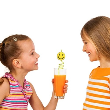 24 Smile Party Decorations Straws for All Celebrations