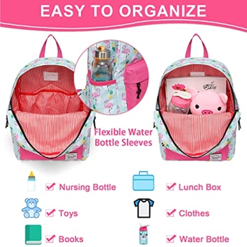 VASCHY Kids Backpack Pineapple Flamingos Toddler Essential