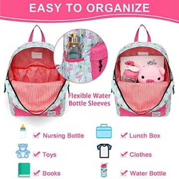 VASCHY Kids Backpack Pineapple Flamingos Toddler Essential