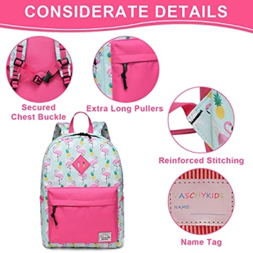 VASCHY Kids Backpack Pineapple Flamingos Toddler Essential