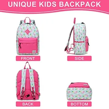 VASCHY Kids Backpack Pineapple Flamingos Toddler Essential