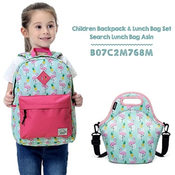 VASCHY Kids Backpack Pineapple Flamingos Toddler Essential