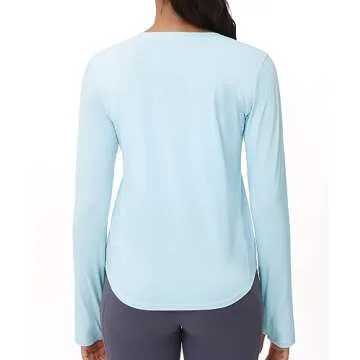 Stylish Women’s Long Sleeve Workout Shirts with Thumb Holes
