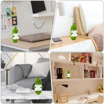 Emotional Support Pickles, Handmade Mini Funny Emotional Support Pickled Cucumber Gift Cute Handwoven Ornaments Emotional Support Crochet Pickled Cucumber Knitting Doll for Christmas Ornament Gift