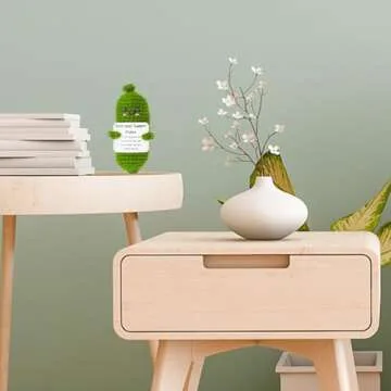 Emotional Support Pickles Funny Crochet Gift for All