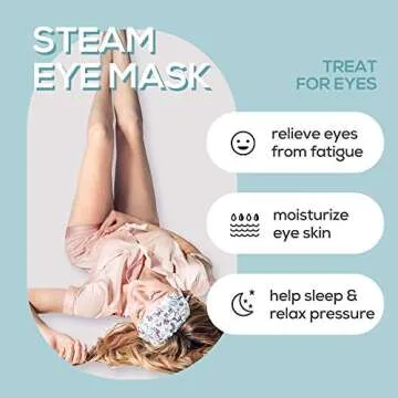Steam Eye Masks - Moist Heating Compress for Tired Eyes