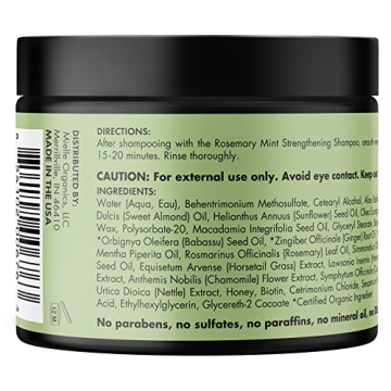 Mielle Organics Rosemary Mint Hair Masque for Damaged Hair
