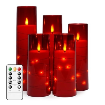 Kakoya Flameless LED Candles Set with Timer