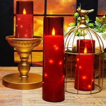Kakoya Flameless LED Candles Set with Timer