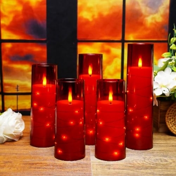 Kakoya Flameless LED Candles Set with Timer