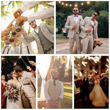 MAGE MALE Men's Linen Suit - Stylish Wedding Outfit