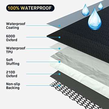 PettingPal Dog Car Seat Cover for Backseats with Car Net Pocket, Waterproof Scratchproof Dog Hammock with Mesh Window Side Flaps, Nonslip Durable Pet Seat Protector for Cars SUVs Trucks