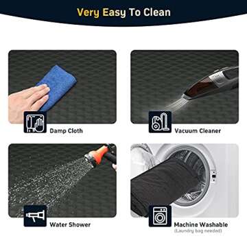 PettingPal Dog Car Seat Cover for Backseats with Car Net Pocket, Waterproof Scratchproof Dog Hammock with Mesh Window Side Flaps, Nonslip Durable Pet Seat Protector for Cars SUVs Trucks