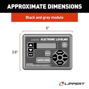 Lippert Ground Control RV 5th Wheel and Travel Trailer Leveling System Replacement Touchpad with Aut...